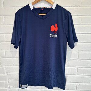France Rugby Team Men's Short Sleeve Shirt Jersey Men's Small